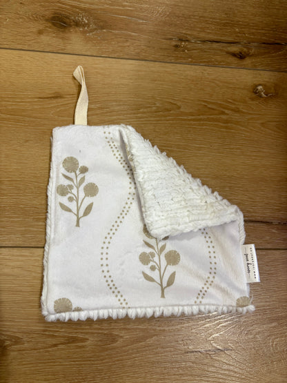 wildflower stripe pacifier blanket