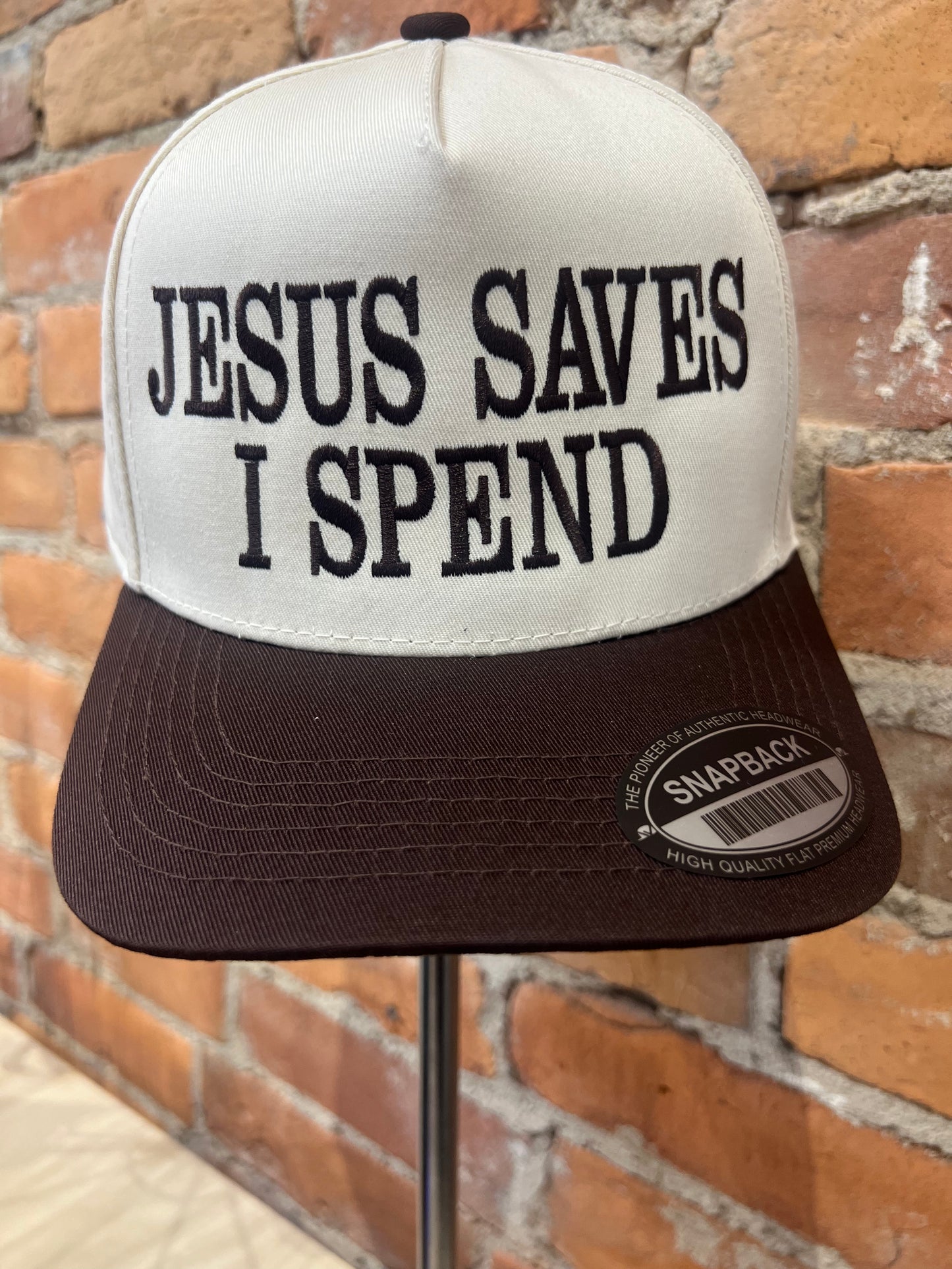 jesus saves, i spend hats