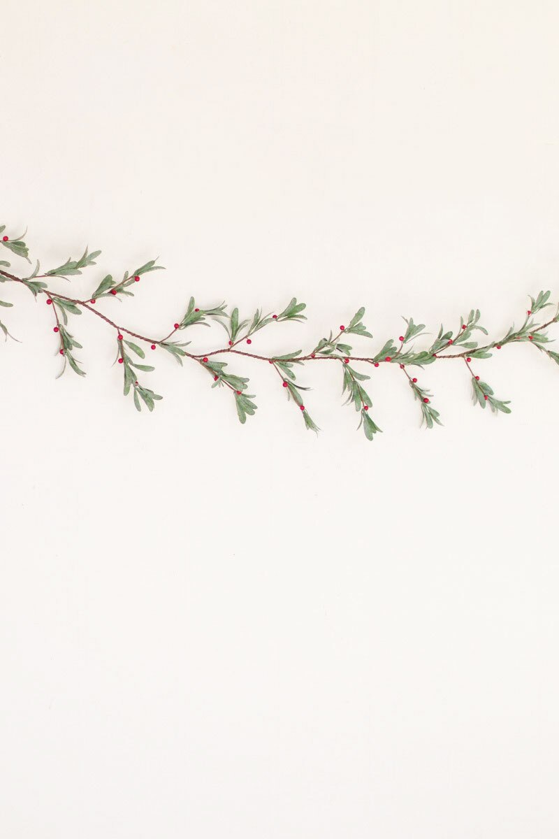 artificial mistletoe garland - Ivory Soul