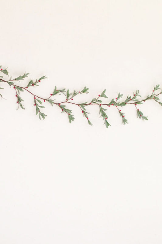 artificial mistletoe garland