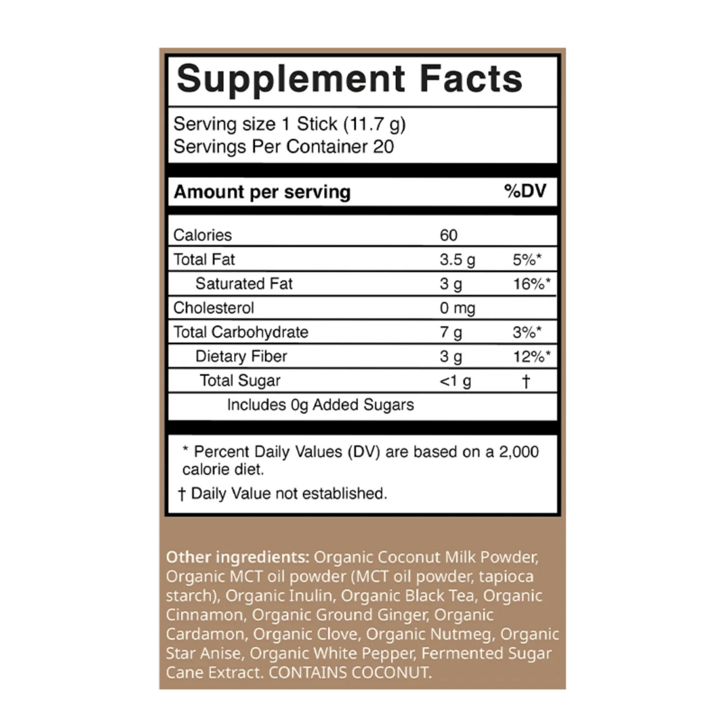 organic chai tea latte