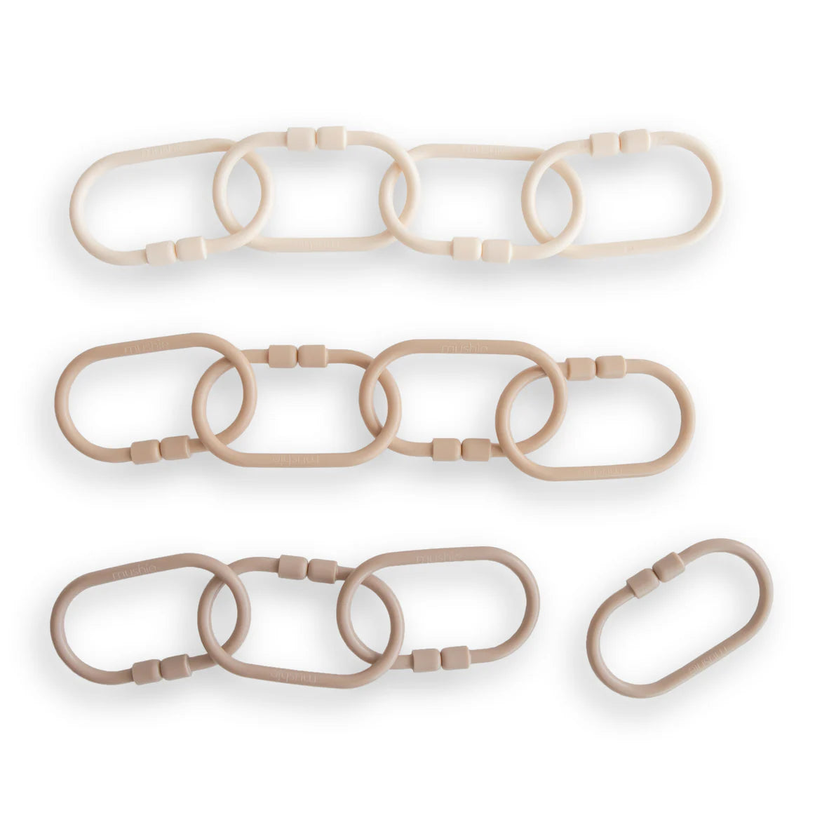 chain link rings - Ivory Soul