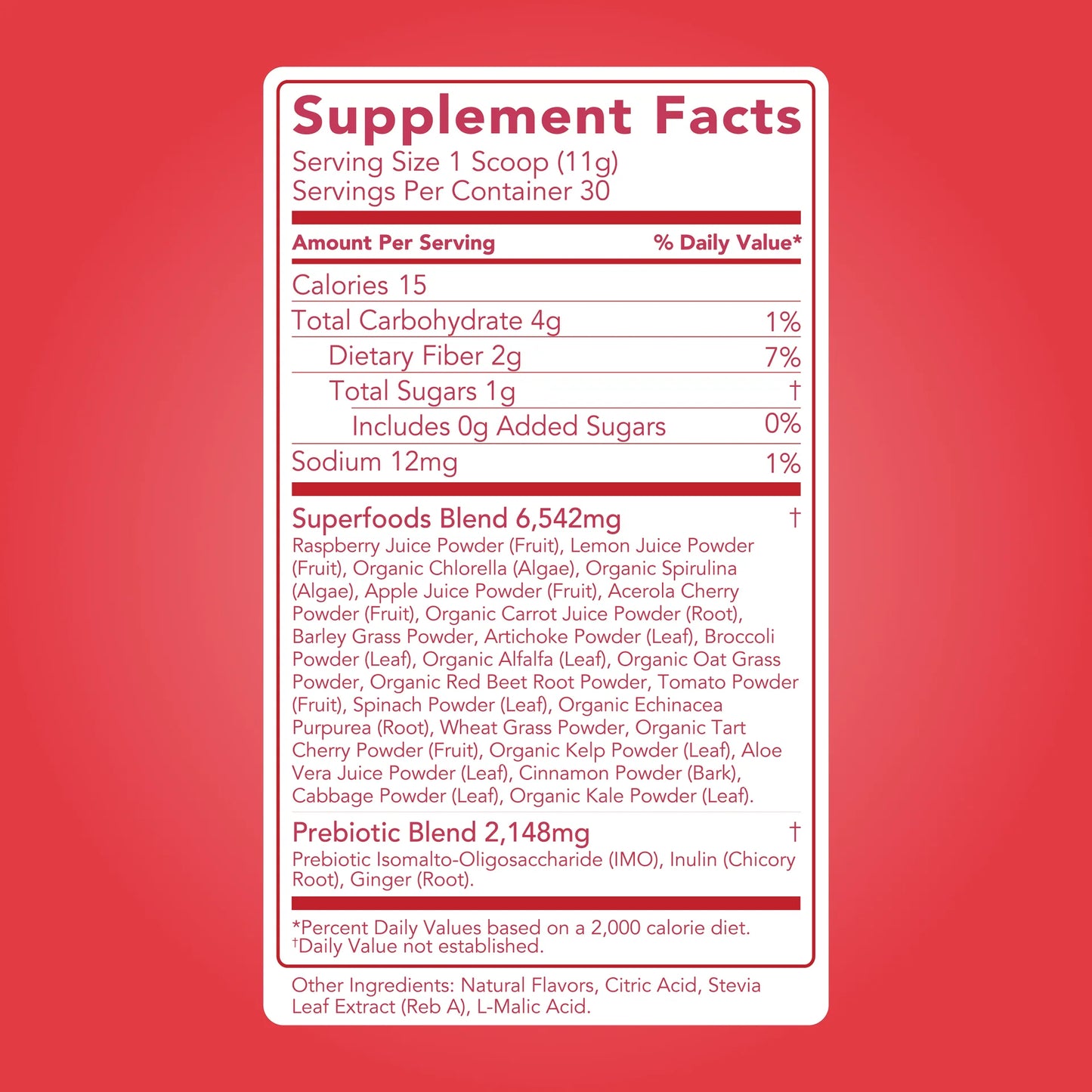cherry limeade super greens mix | 30 servings