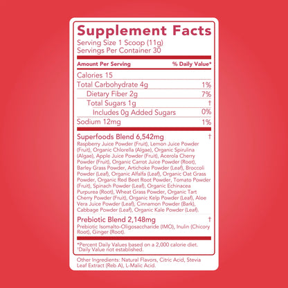 cherry limeade super greens mix | 30 servings