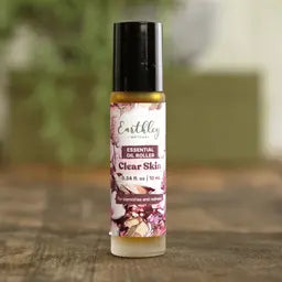 clear skin essential oil roller • for acne + redness