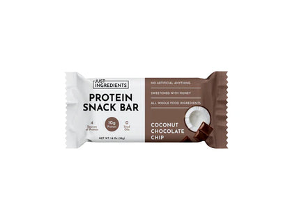 protein snack bars - coconut chocolate chip