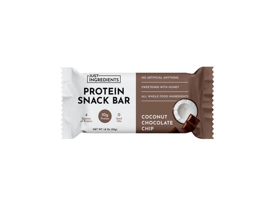 protein snack bars - coconut chocolate chip