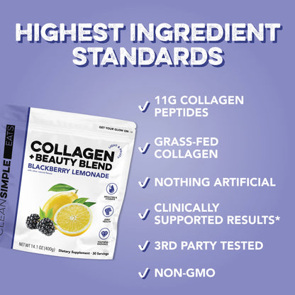 blackberry lemonade collagen + beauty blend | 30 servings
