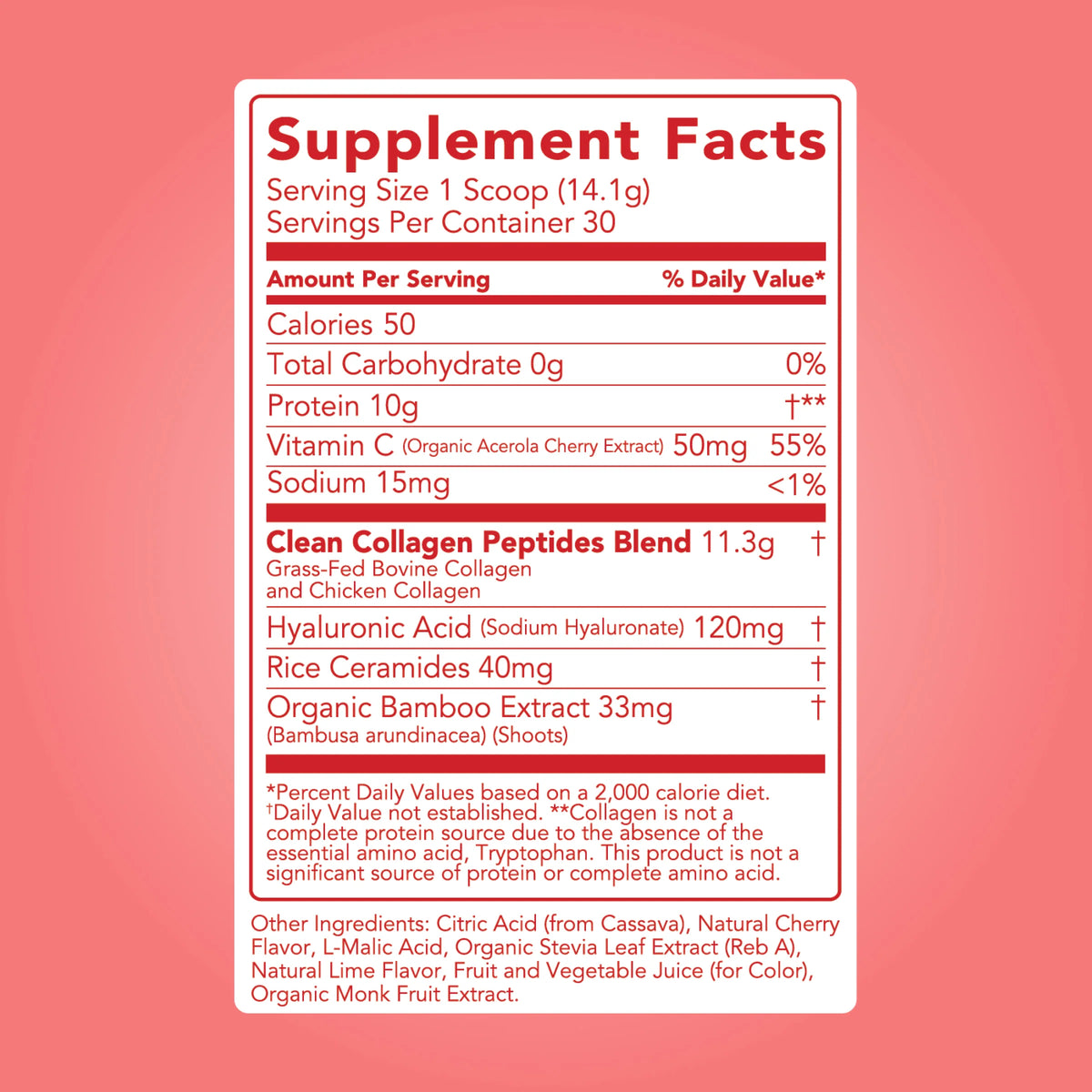 cherry ice collagen + beauty blend | 30 servings