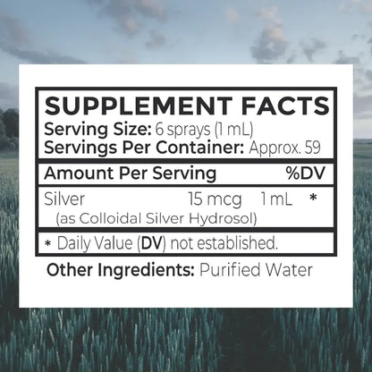 colloidal silver, spray