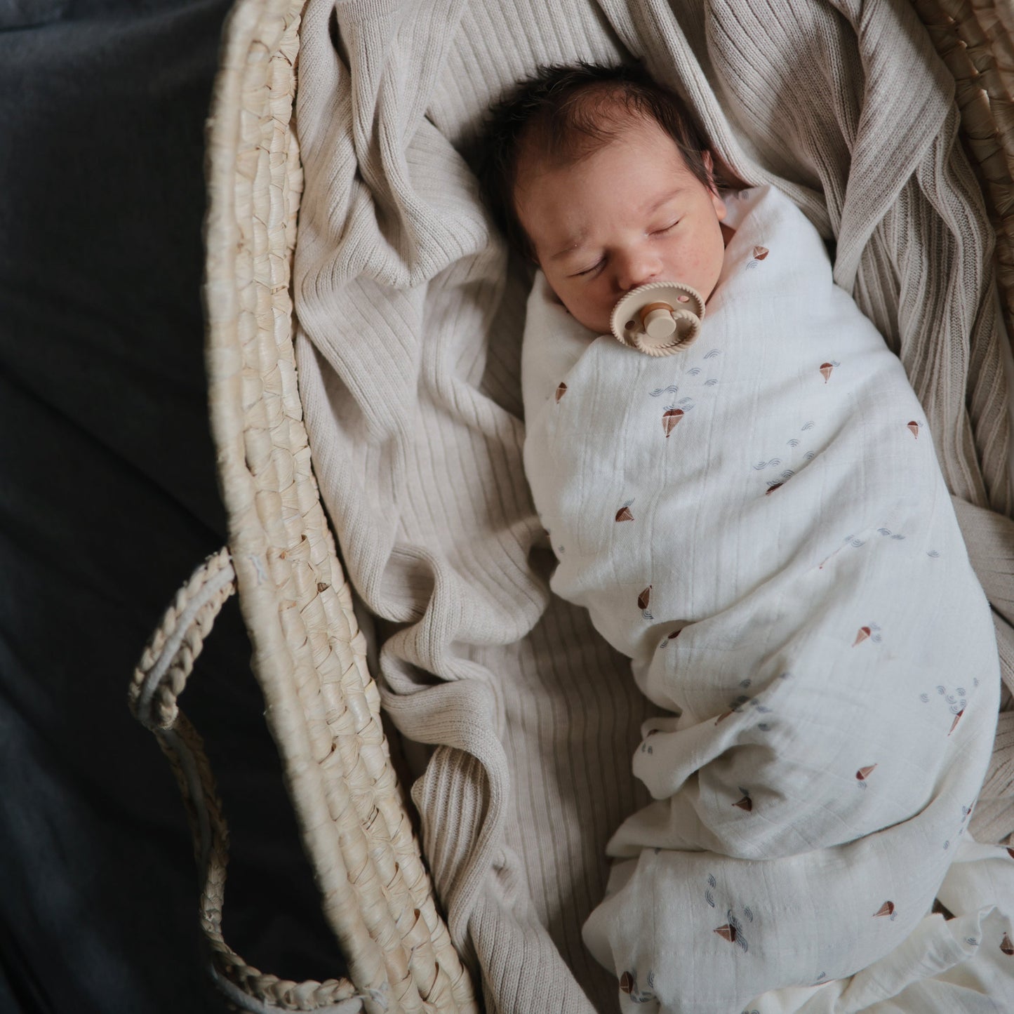 Organic Cotton Muslin Swaddle Blanket