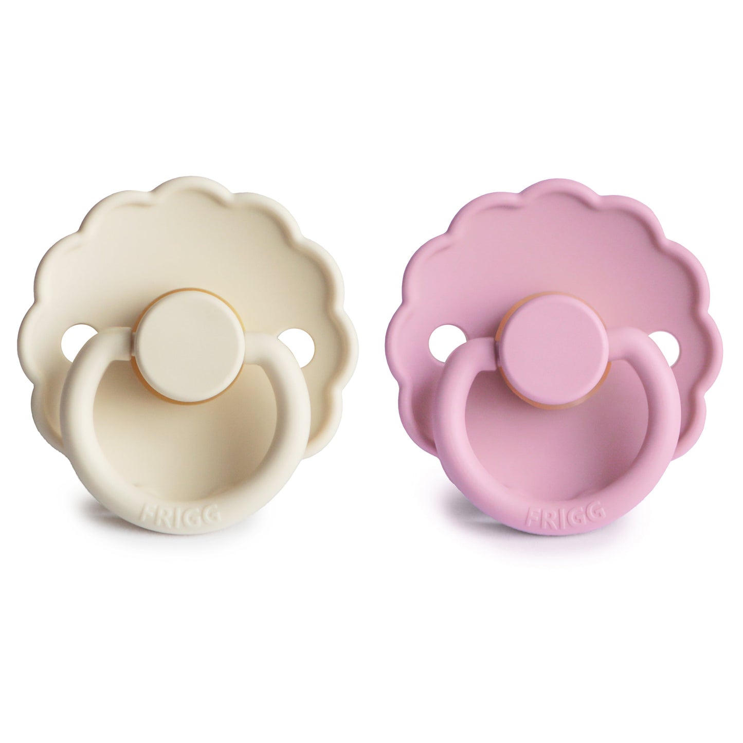 FRIGG Daisy Natural Rubber Pacifier 2-Pack - Ivory Soul