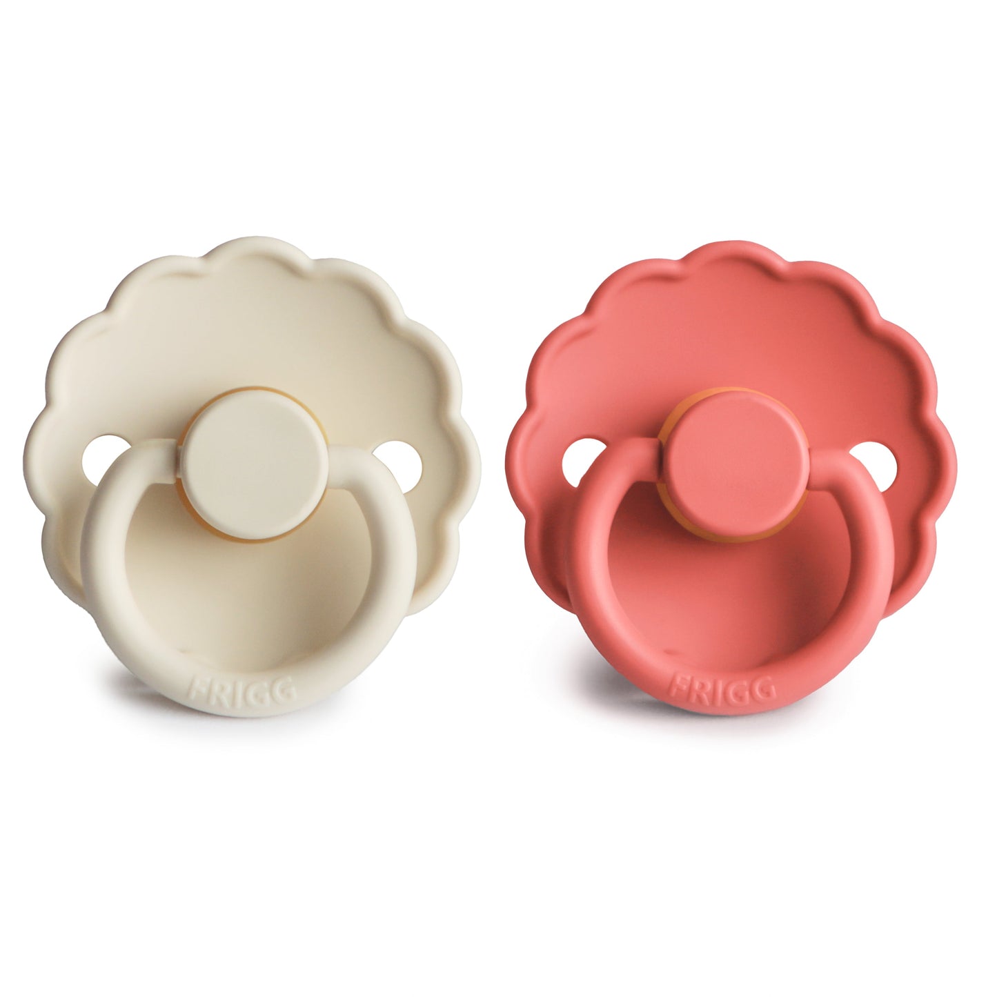 FRIGG Daisy Natural Rubber Pacifier 2-Pack - Ivory Soul