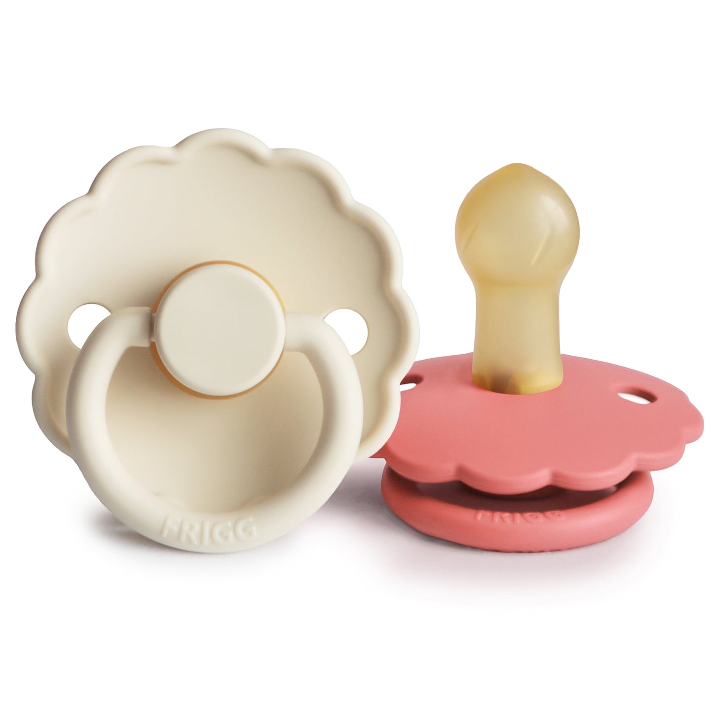 FRIGG Daisy Natural Rubber Pacifier 2-Pack - Ivory Soul