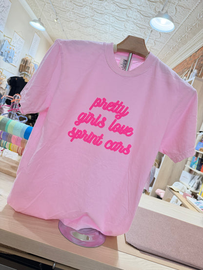 pretty girls love sprint cars t shirt