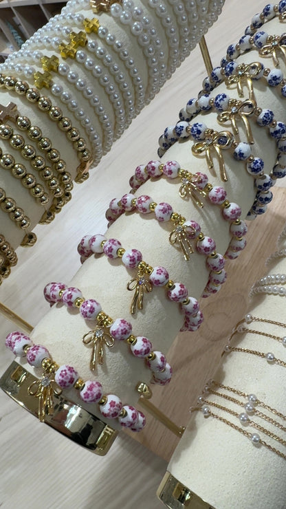 bloom + bow bracelets