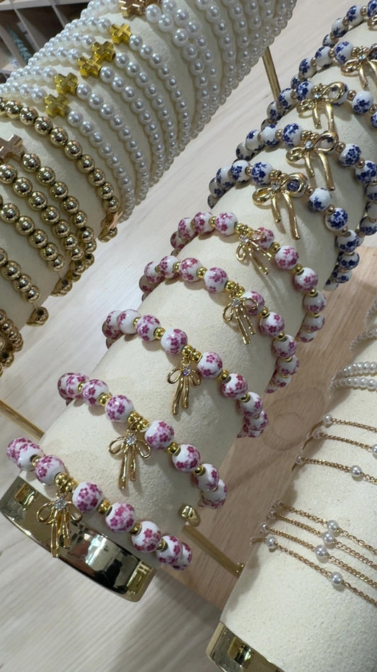 bloom + bow bracelets