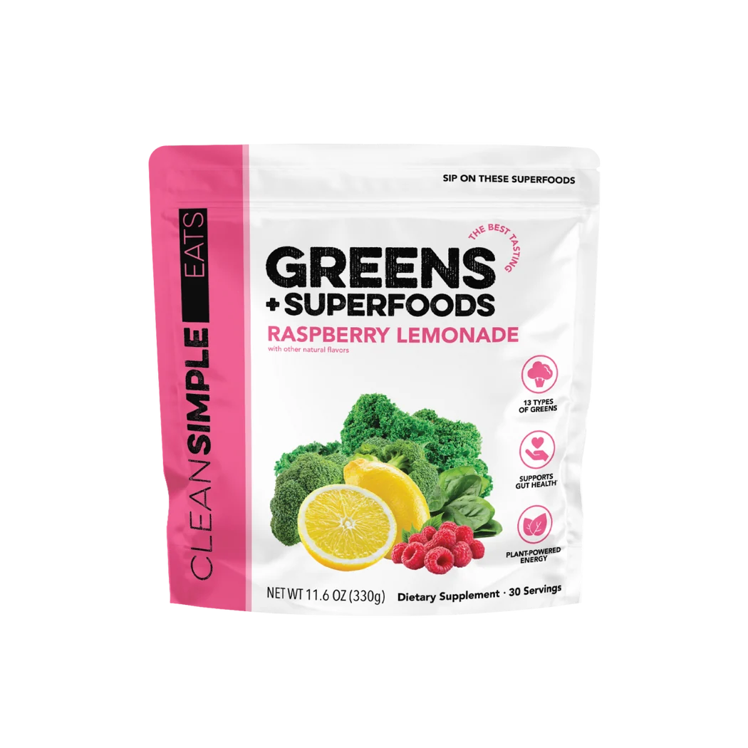 raspberry lemonade super greens mix | 30 servings