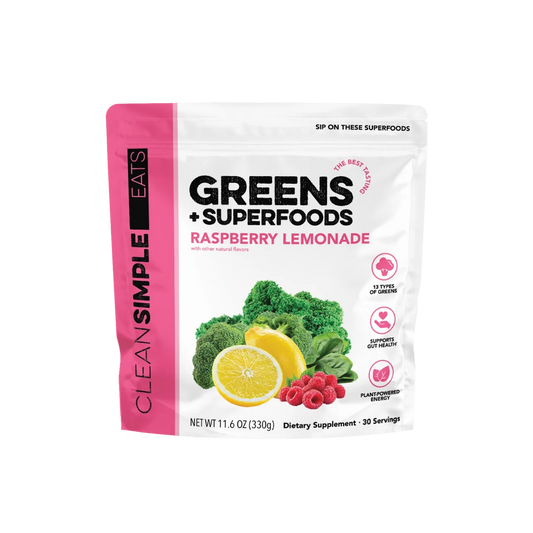 raspberry lemonade super greens mix | 30 servings