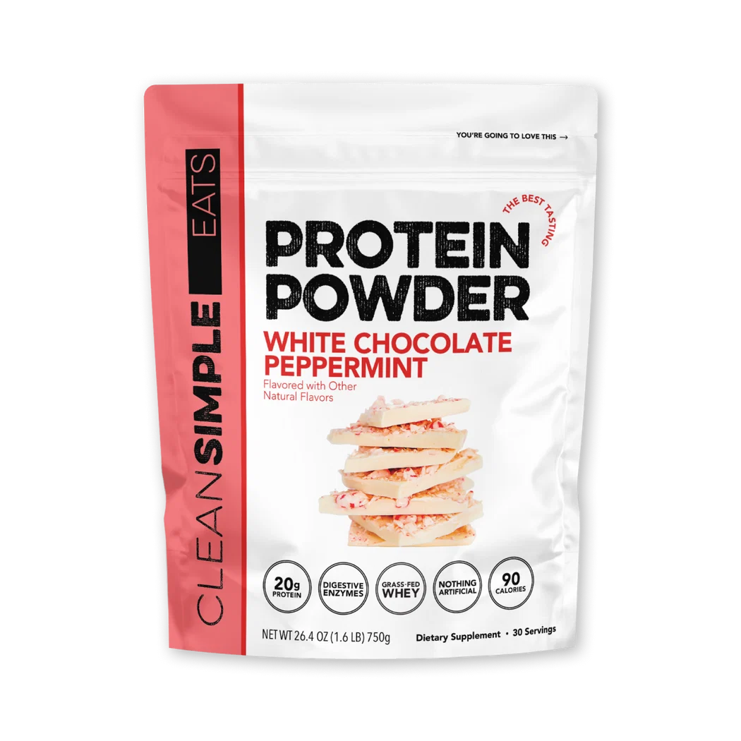 white chocolate peppermint protein powder | 30 servings