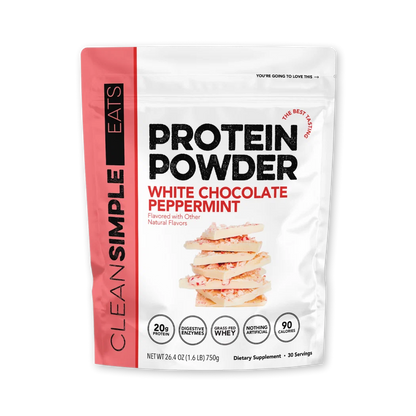 white chocolate peppermint protein powder | 30 servings
