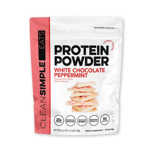 white chocolate peppermint protein powder | 30 servings