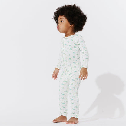 Dragonfly Bamboo Convertible Footie - Ivory Soul
