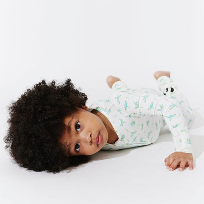 Dragonfly Bamboo Convertible Footie - Ivory Soul