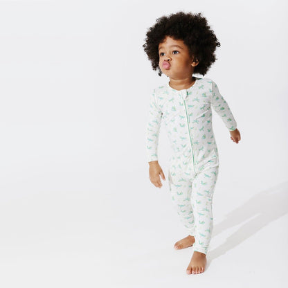 Dragonfly Bamboo Convertible Footie - Ivory Soul