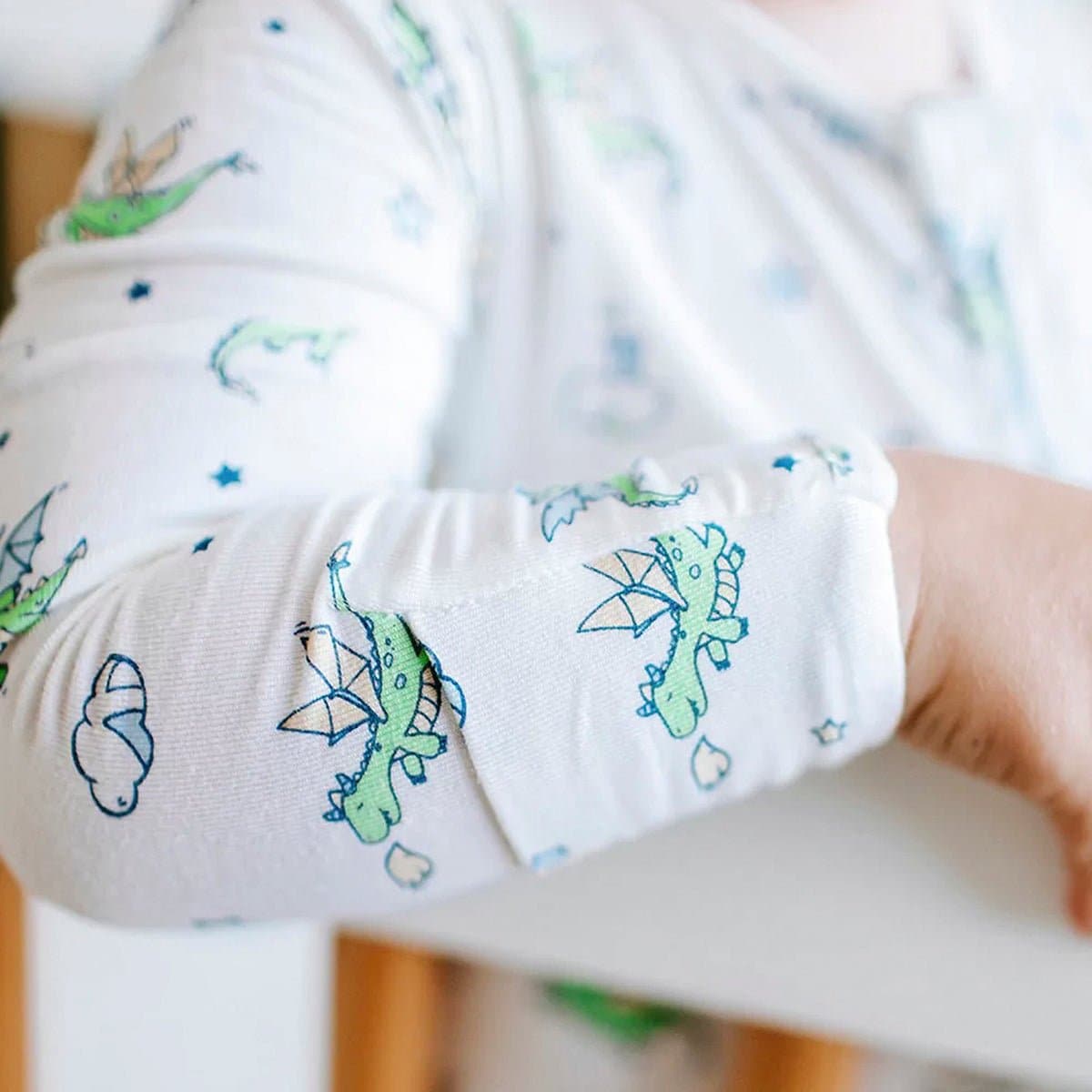 Dragon Bamboo Convertible Footie - Ivory Soul