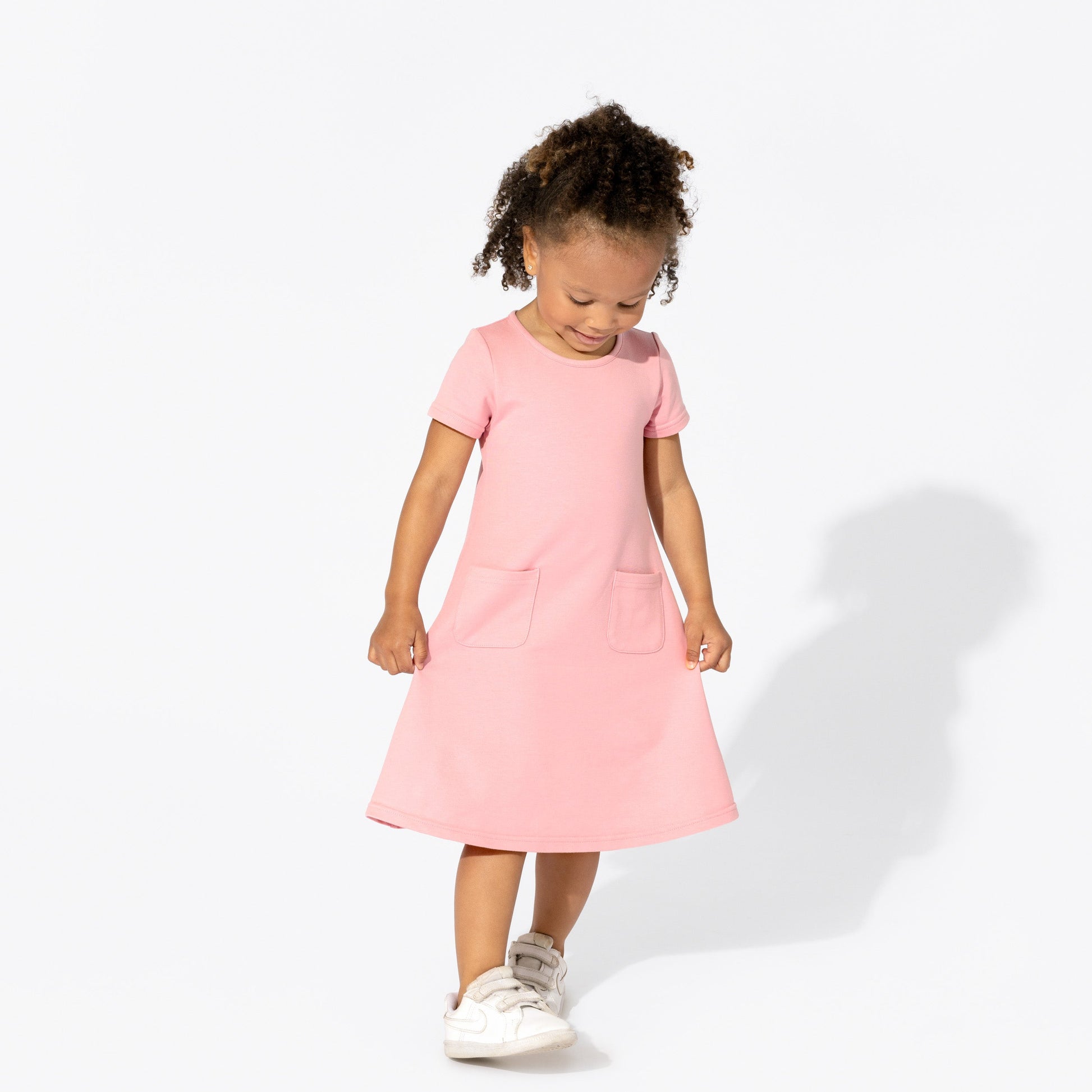 Bellabu Bear Girls' Bamboo Terry Daywear Dress Dusty Rose, 2T Bellabu Bear Girls' Bamboo Terry Daywear Dress Dusty Rose, 2T
