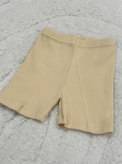 ribbed biker shorts