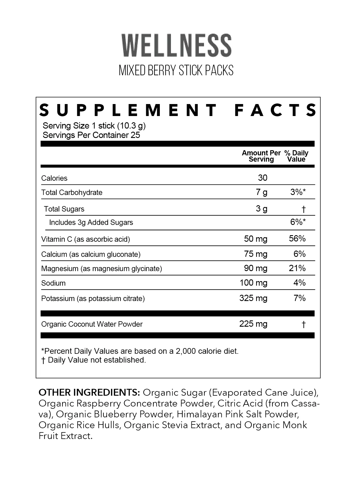 mixed berry electrolytes - single serving pack