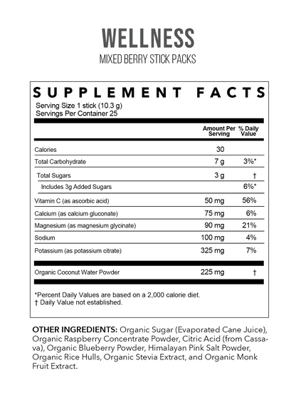 mixed berry electrolytes - single serving pack