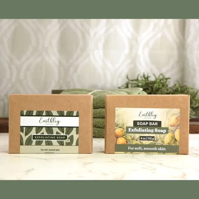exfoliating soap- for soft, smooth skin