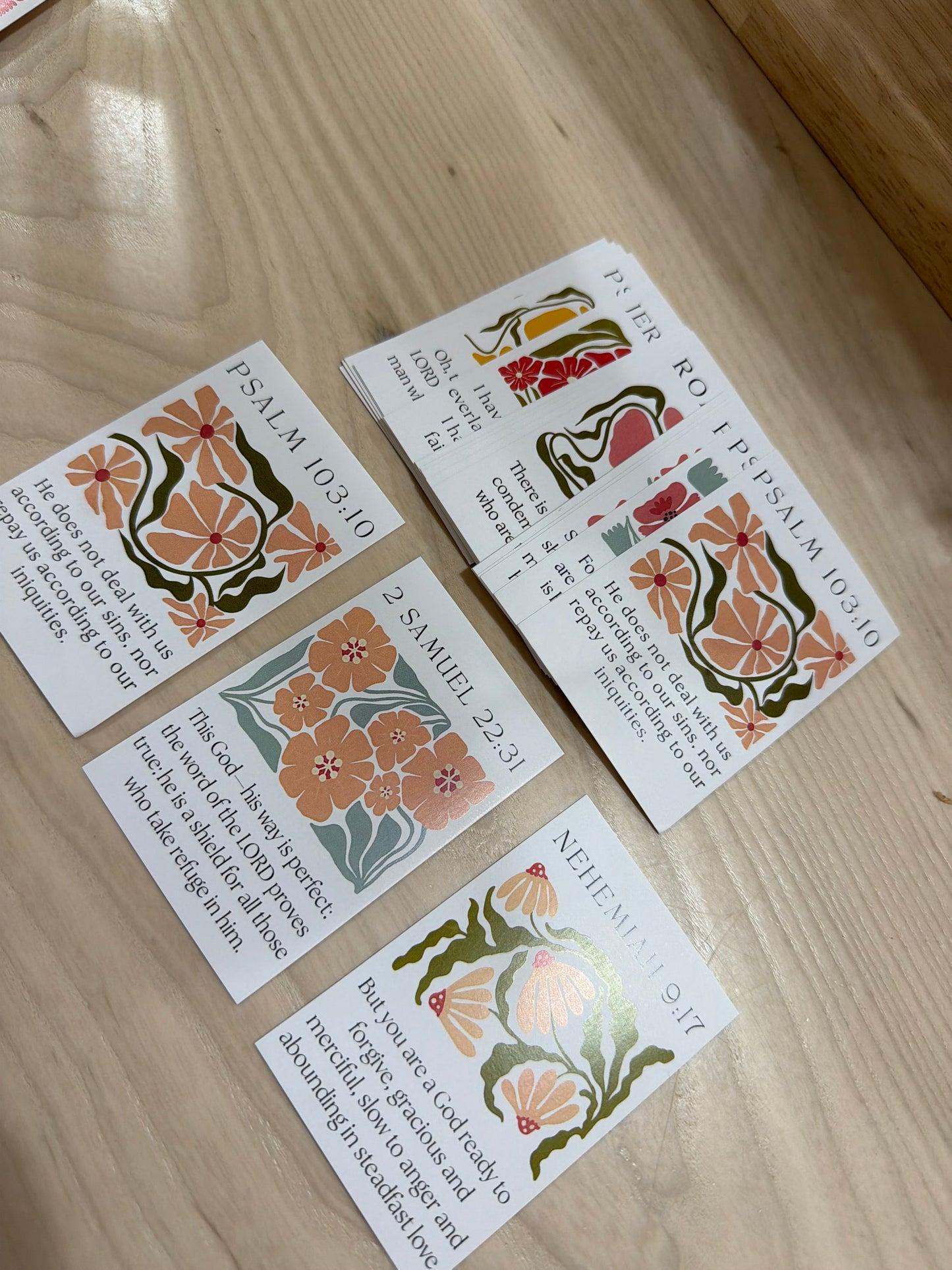 mini bible verse cards, 25 pcs