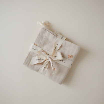 Muslin Cotton Washcloth 5-Pack - Ivory Soul