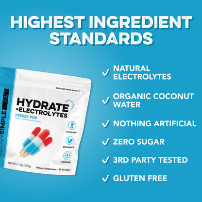 freeze pop hydrate + electrolytes | 30 servings