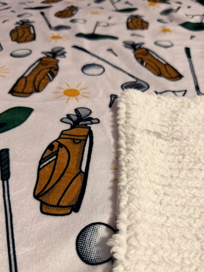 tee time toddler blanket | 27x37