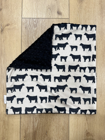 angus cow lovey blanket - Ivory Soul