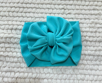 teal bow