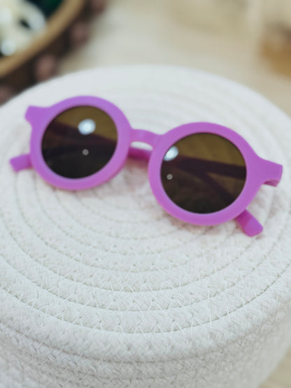 vintage round kids sunglasses - solid colors