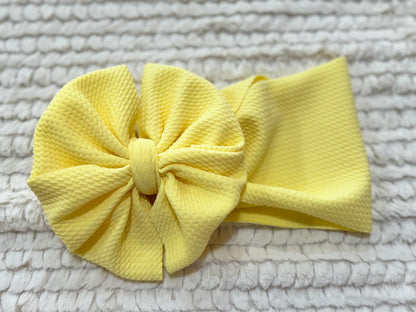 light yellow bow