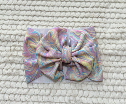 pastel paint spill bow