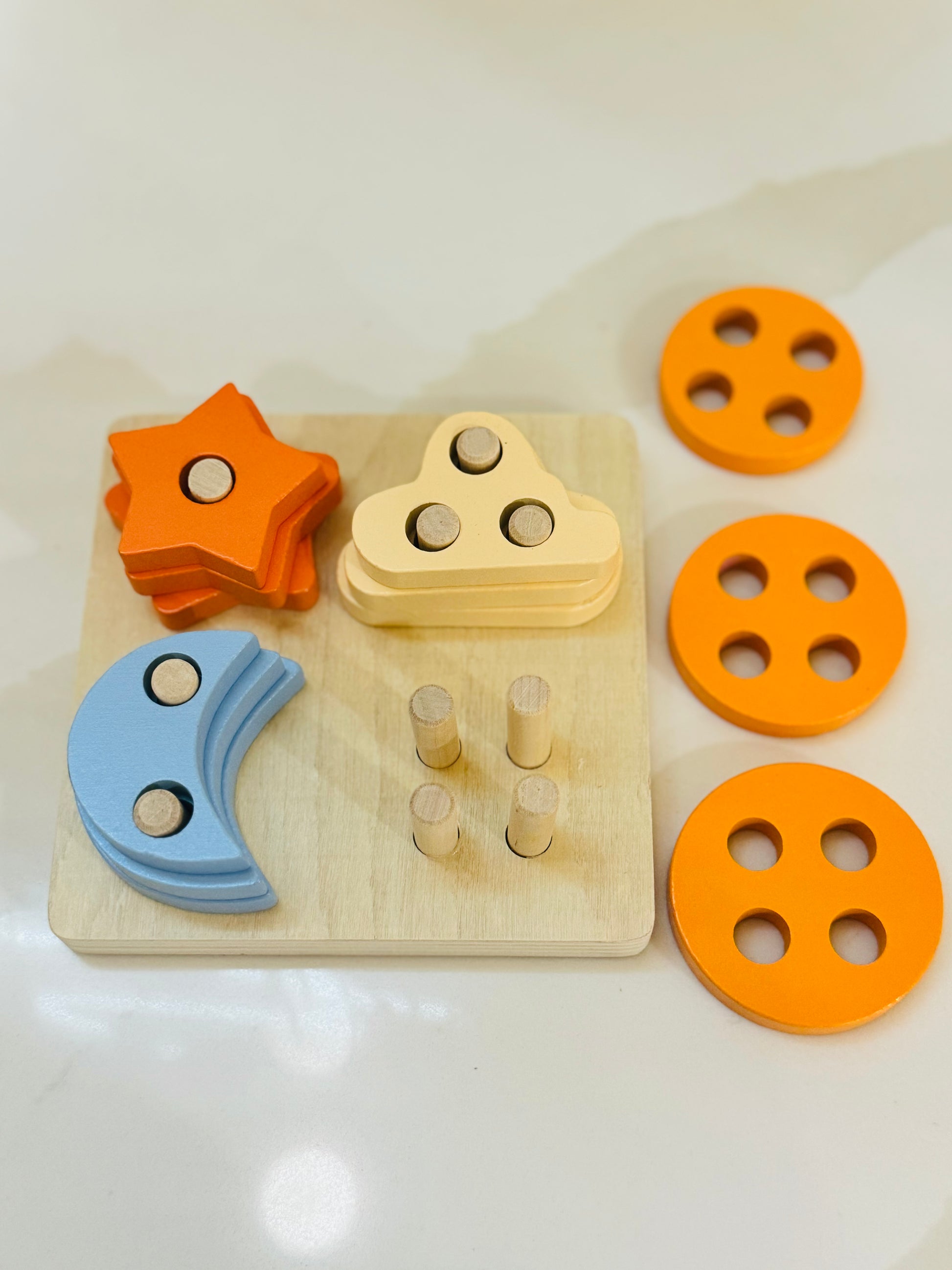 wooden sorting + stacking toy – Ivory Soul