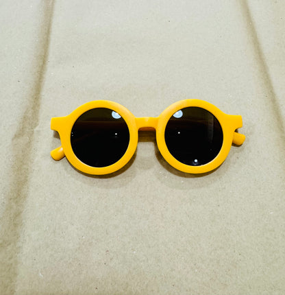 vintage round kids sunglasses - solid colors