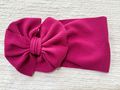 fuchsia bow - Ivory Soul