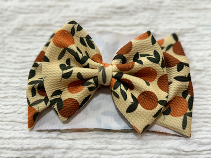 orange zest bow