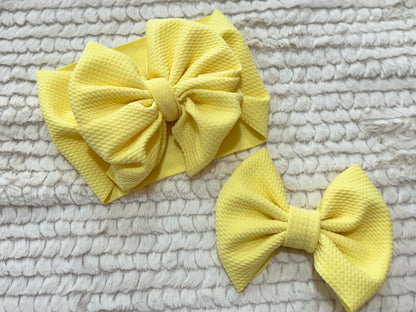 light yellow bow