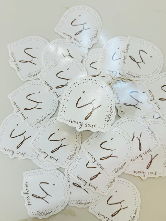 ivory soul logo sticker